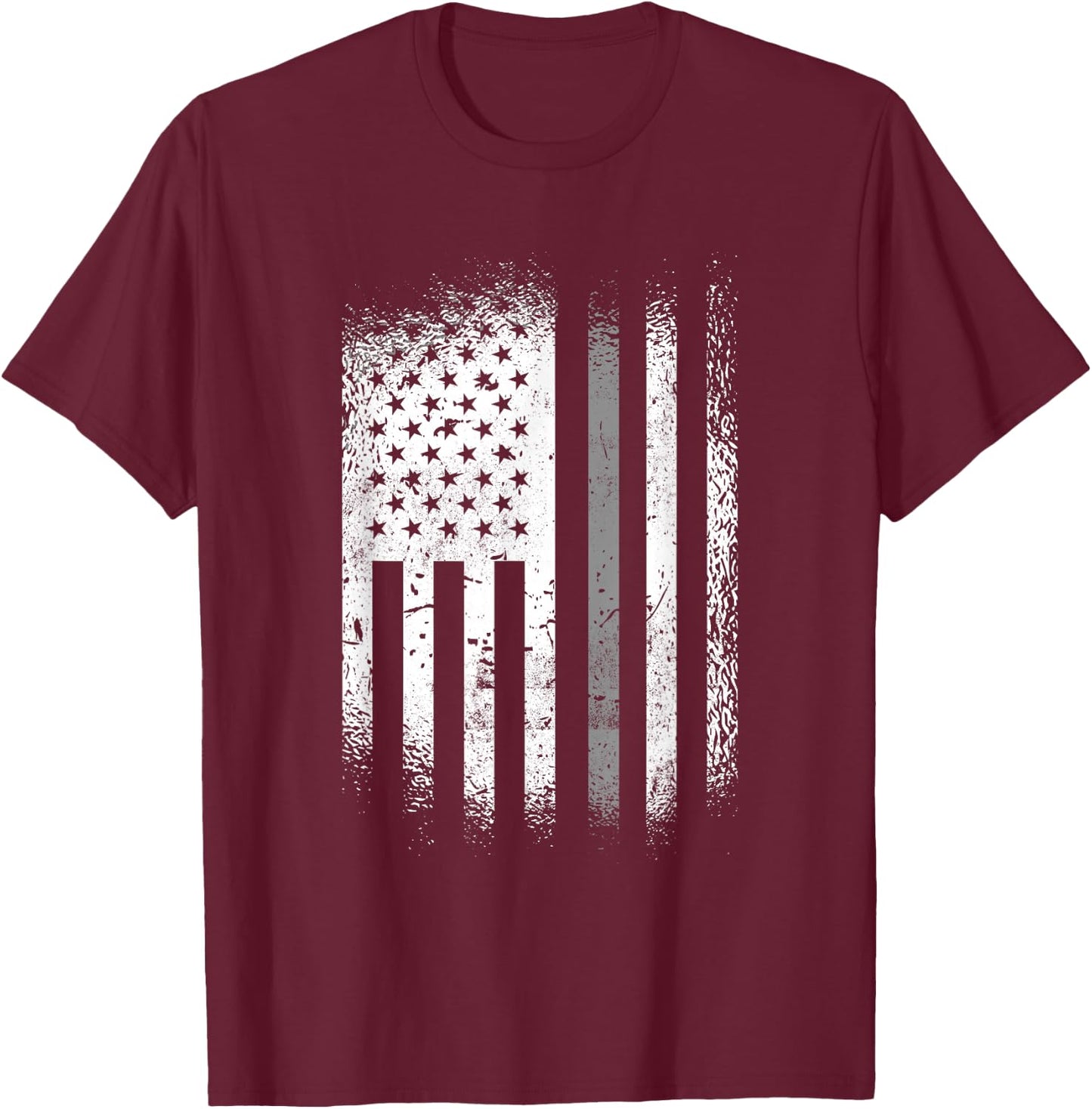 Correctional Officer Thin Silver Line T-Shirt - T-Shirt | Maroon