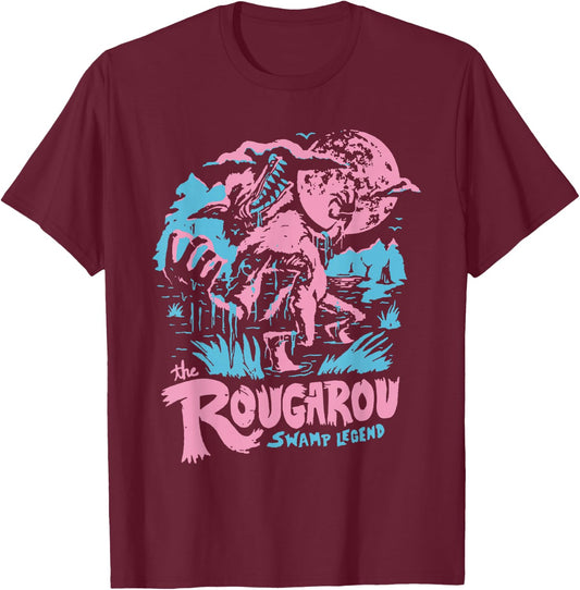 Rougarou Swamp Monster Loop Garu T-Shirt - T-Shirt | Maroon