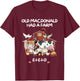 Old MacDonald Had a Farm E-I-E-I-O Boy Toddler Kids Birthday T-Shirt - T-Shirt | Maroon