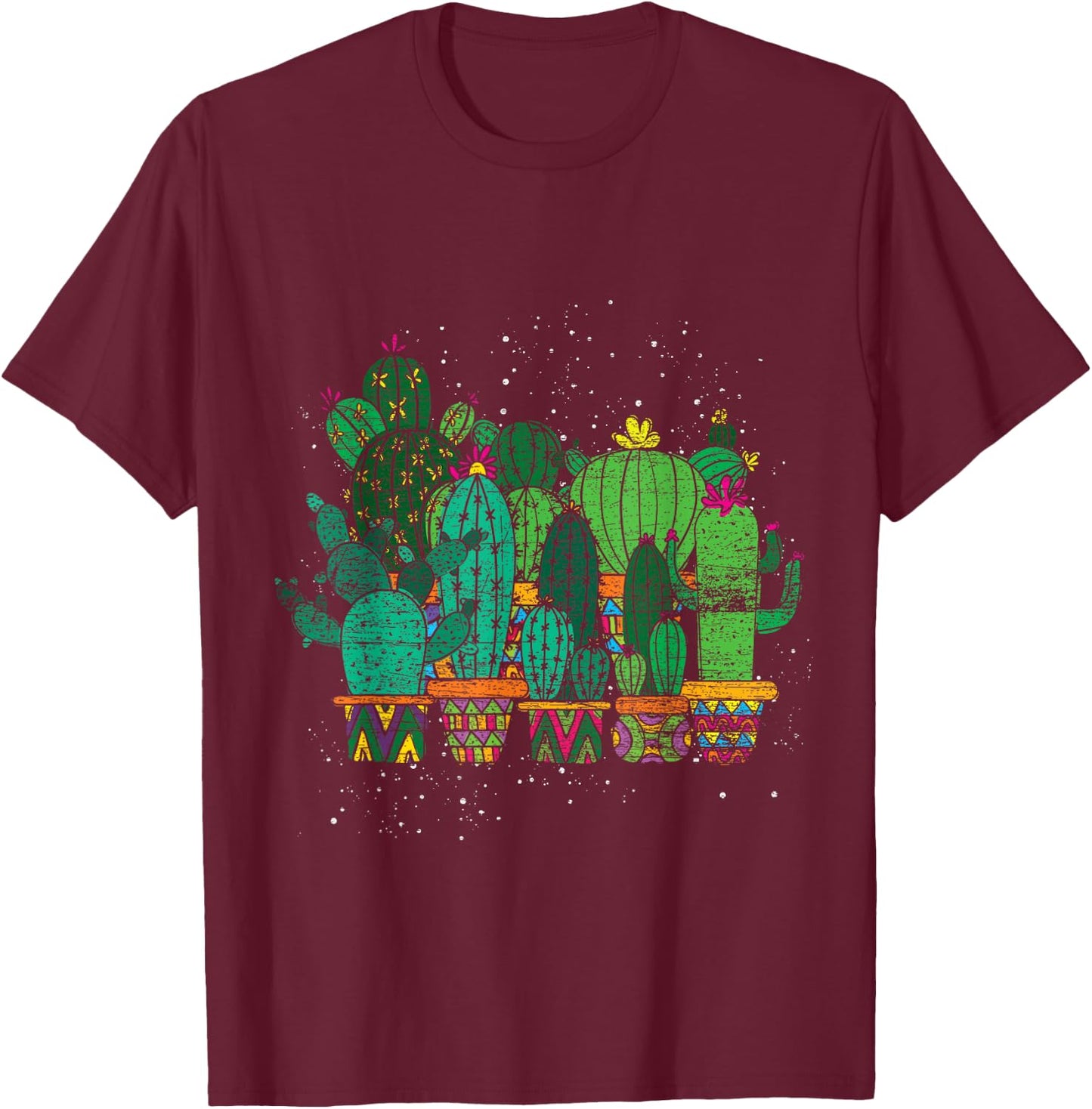 Cactus Gardener T-Shirt - T-Shirt | Maroon