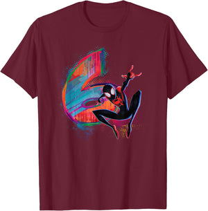 Marvel Spider-Man Miles Morales 6th Birthday Graphic Small T-Shirt - T-Shirt | Maroon