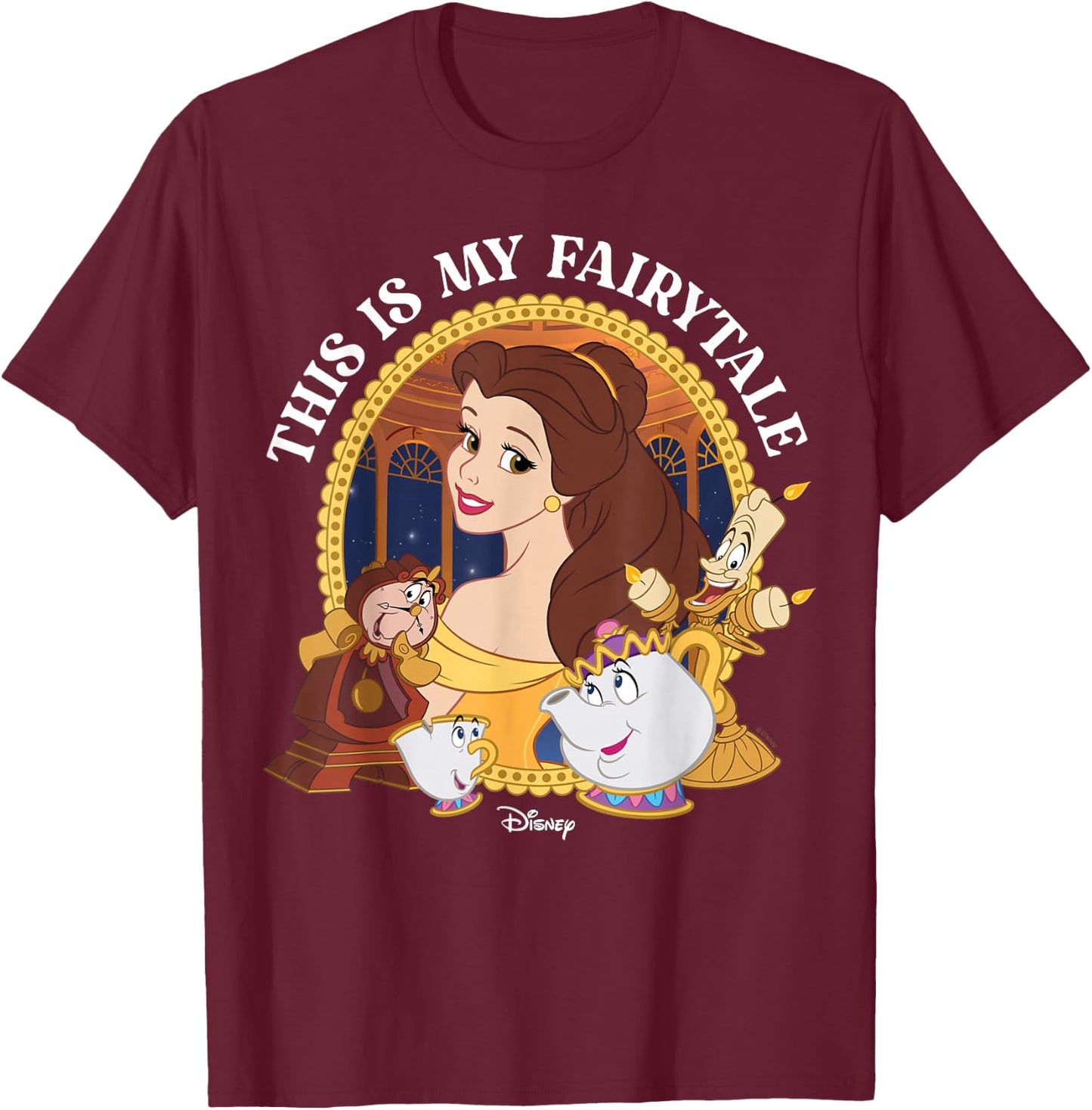 Disney Princess - Belle This is My Fairytale T-Shirt - T-Shirt | Maroon