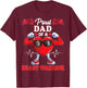 Proud Dad of a Heart Warrior CHD Awareness T-Shirt - T-Shirt | Maroon