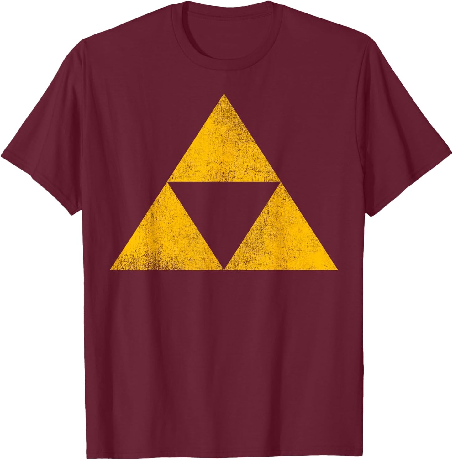 The Legend of Zelda Simple Triforce Symbol T-Shirt - T-Shirt | Maroon