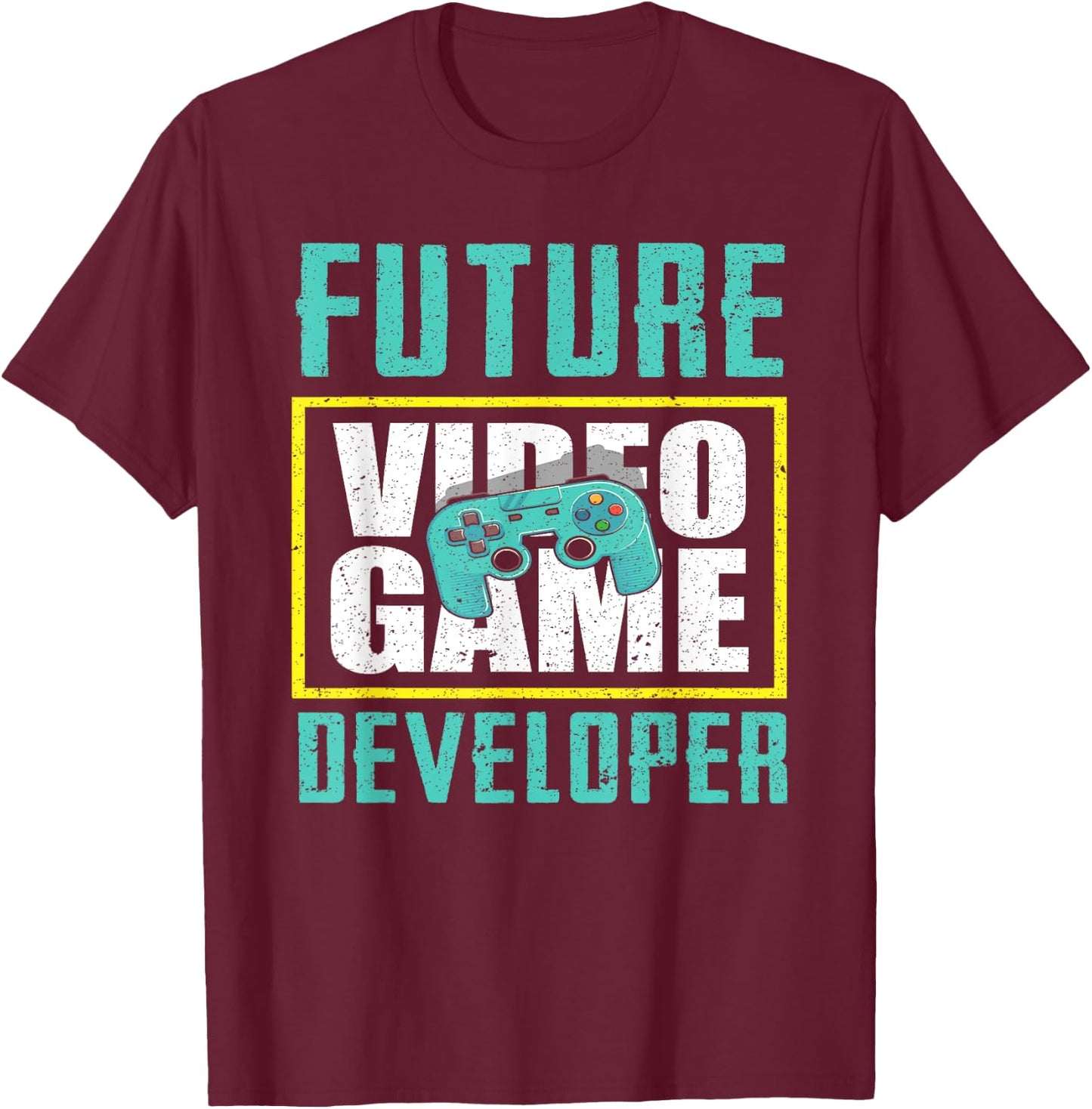 Future Video Game Developer - Cool Game Designer Gift T-Shirt - T-Shirt | Maroon