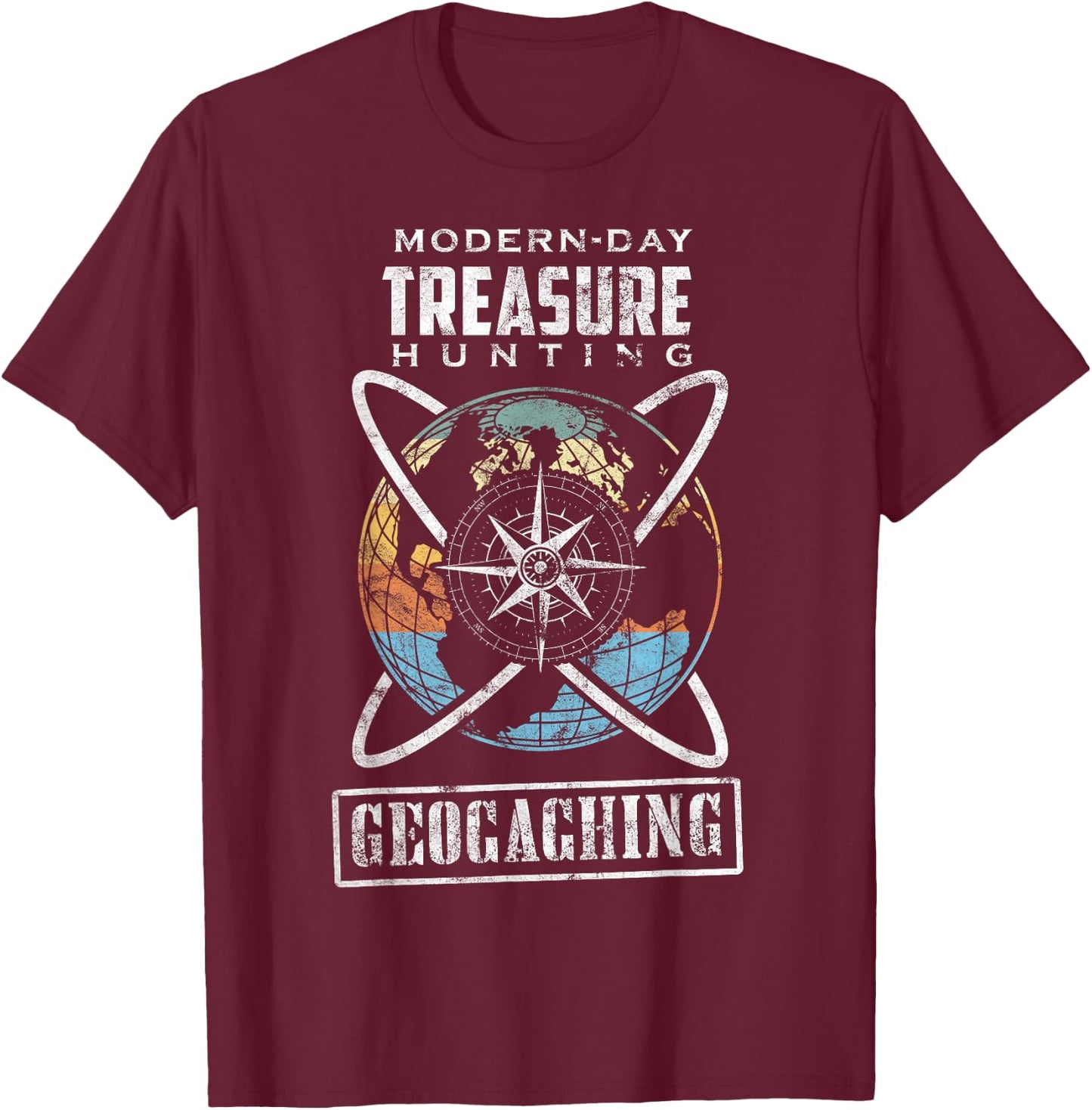 Geocaching Geocacher Geocache GPS Gift T-Shirt - T-Shirt | Maroon