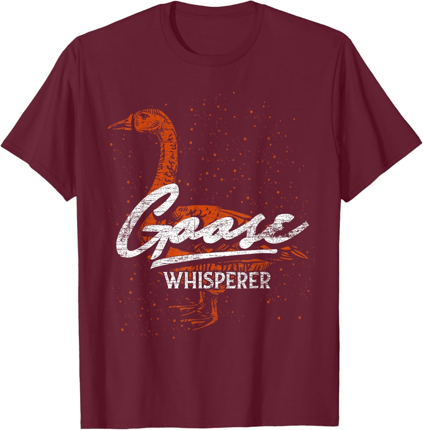 Goose Whisperer Goose T-Shirt - T-Shirt | Maroon