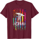 American Flag Tie Dye CNA Costume Nurse Day Nursing Women Men T-Shirt - T-Shirt | Maroon