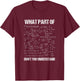 Electrical installer electrical technician which part T-Shirt - T-Shirt | Maroon