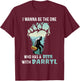 I Wanna Be The One Who Has A Beer With Darryl Bigfoot Camp T-Shirt - T-Shirt | Maroon