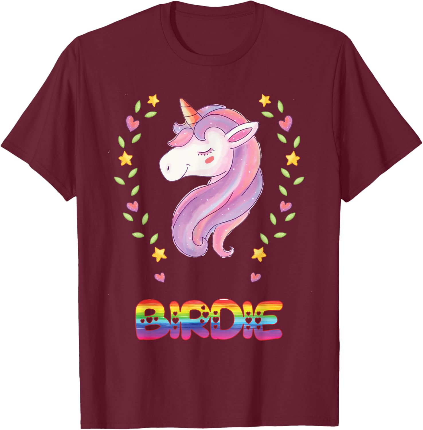 Birdie Name T-Shirt - T-Shirt | Maroon