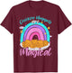 Chicken Nuggets Are Magical Rainbow Funny Chicken Nugget T-Shirt - T-Shirt | Maroon