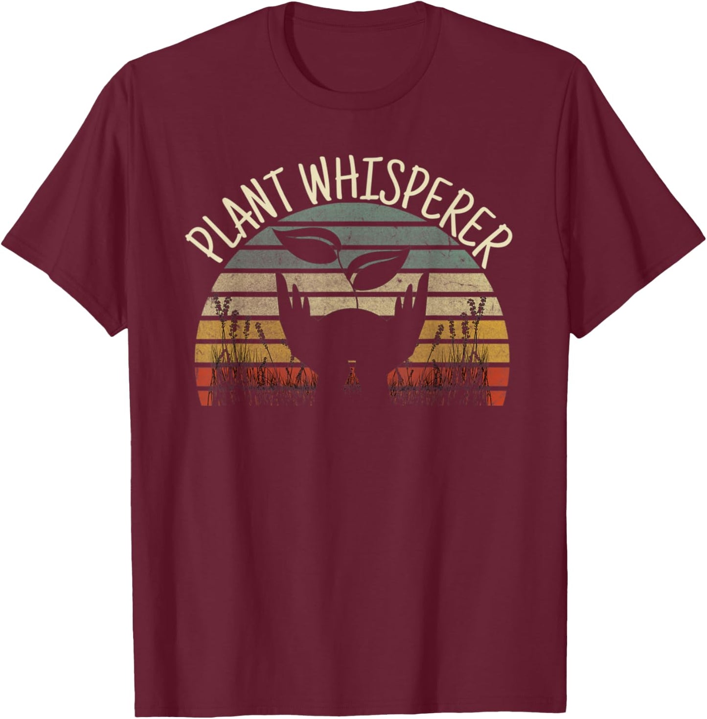 Vintage Gardener Shirt - Plant Whisperer T-Shirt - T-Shirt | Maroon