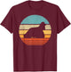 Cocker Spaniel Retro Vintage 60s 70s Sunset Dog Lovers Men T-Shirt - T-Shirt | Maroon