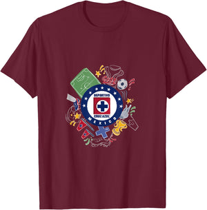 Cruz Azul - Score Big with Our Exclusive Collection T-Shirt - T-Shirt | Maroon