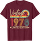 Vintage 1978 47th Birthday Gift 47 Years Old Limited Edition T-Shirt - T-Shirt | Maroon