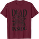 Funny Dead Inside Casual Graphic T-Shirt - T-Shirt | Maroon