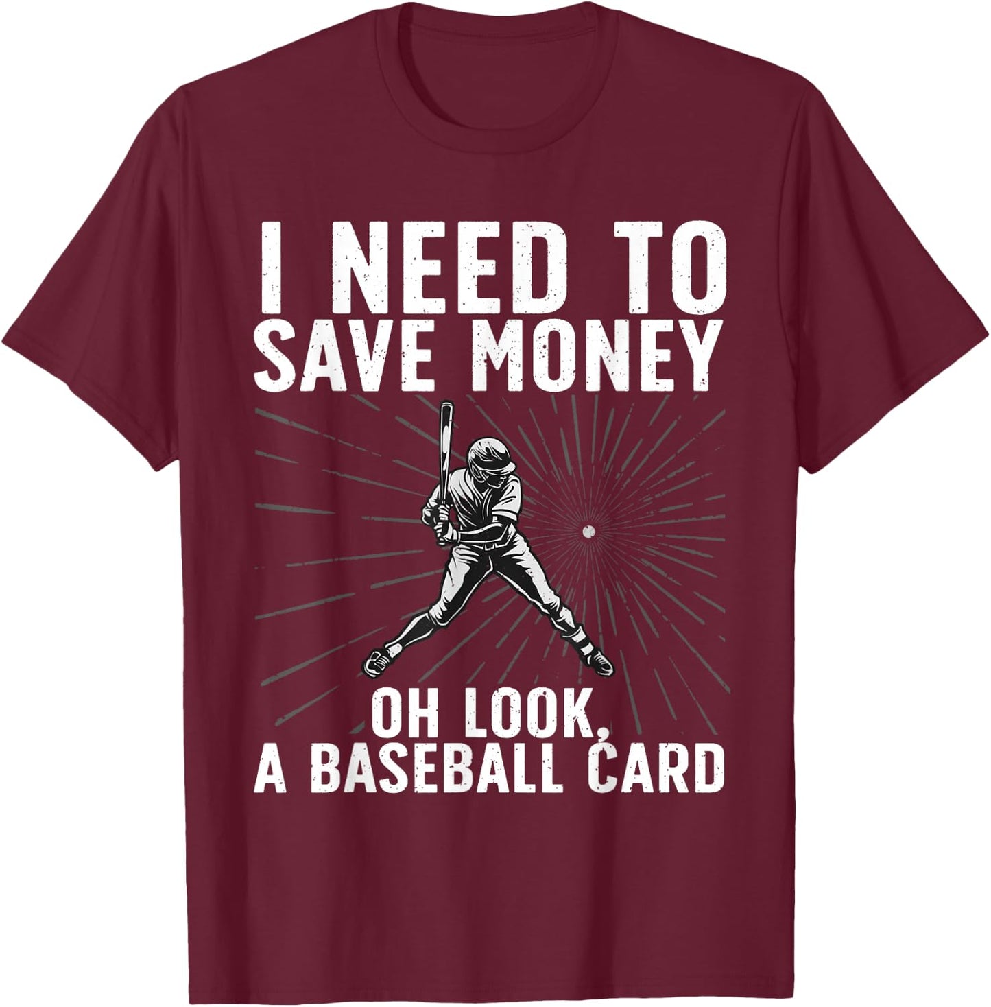 Cool Baseball Card Women Baseball Card Collecting T-Shirt - T-Shirt | Maroon