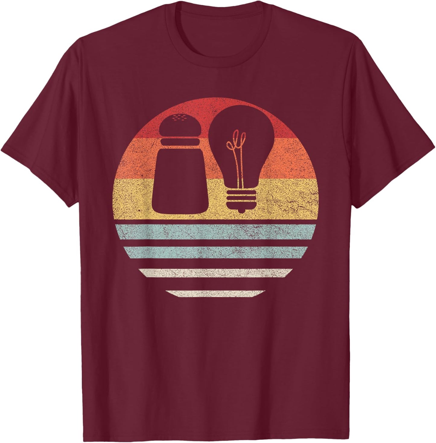 Retro Salt & Light Shirt Bible Verses Matthew 5:13-16 Christ T-Shirt - T-Shirt | Maroon