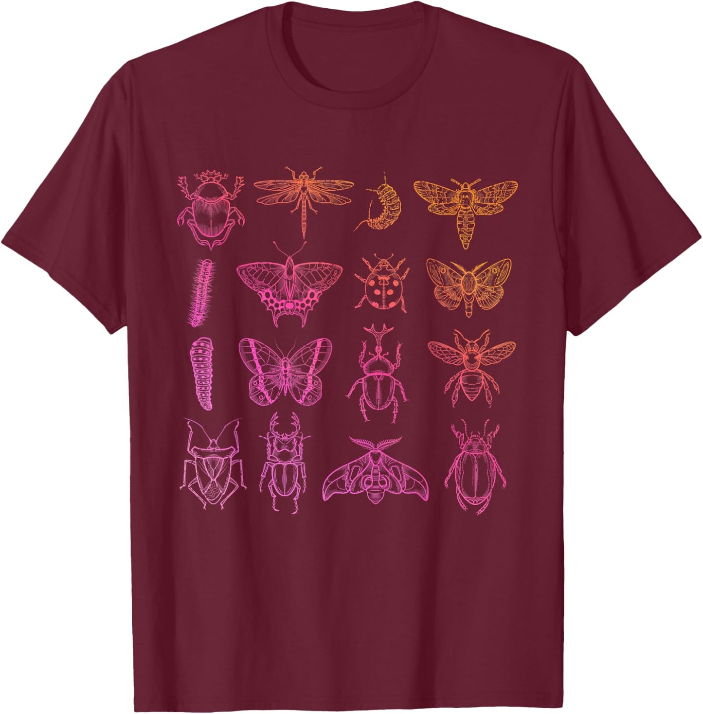 Insect Collector Bugs Entomology Bugs Beetle Biology Bug T-Shirt - T-Shirt | Maroon