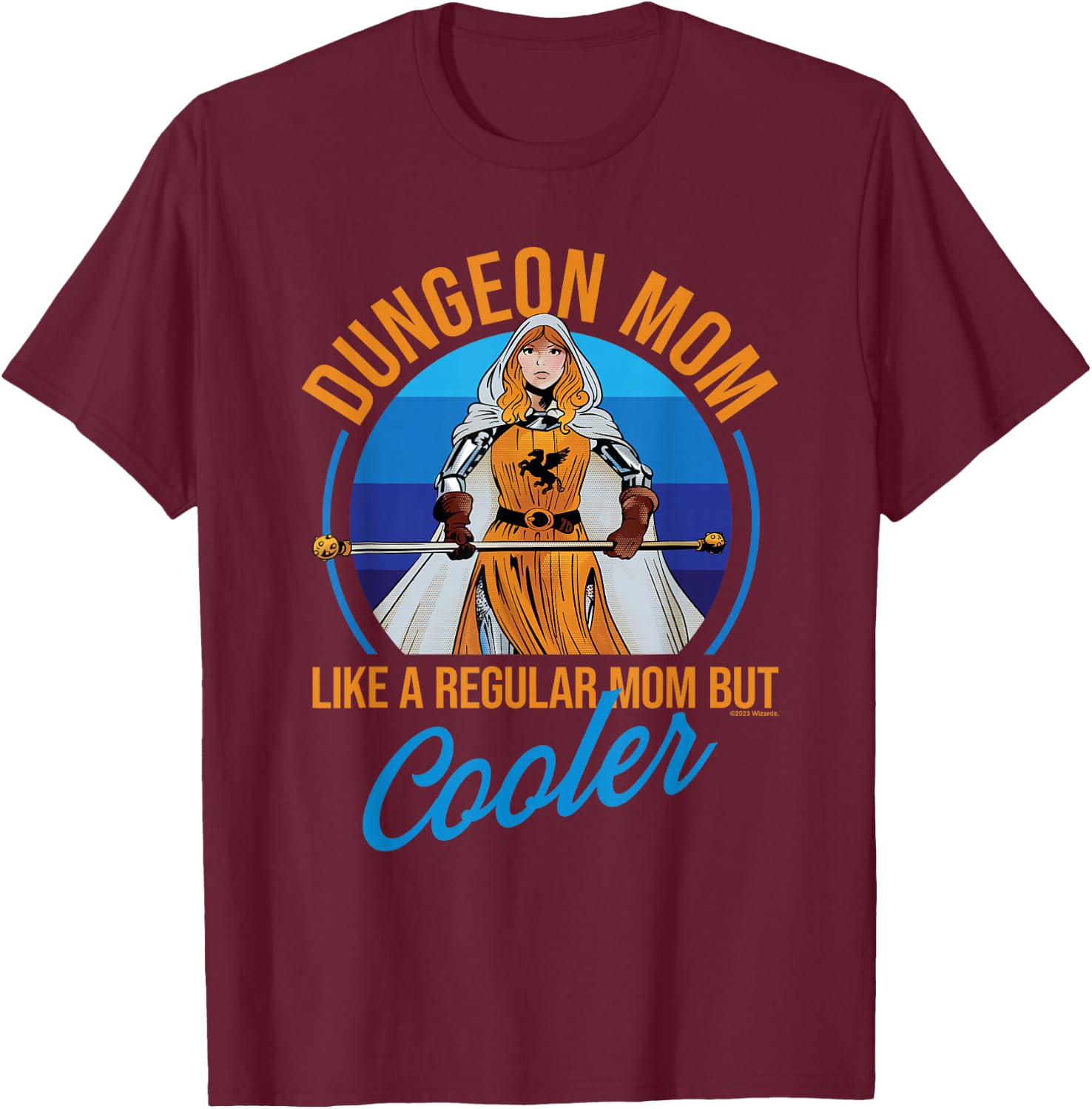 Dungeons & Dragons Mother's Day Dungeon Mom T-Shirt - T-Shirt | Maroon