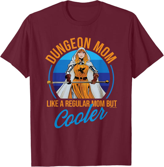 Dungeons & Dragons Mother's Day Dungeon Mom T-Shirt - T-Shirt | Maroon