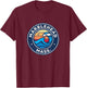 Marblehead Massachusetts MA Vintage Nautical Waves Design T-Shirt - T-Shirt | Maroon