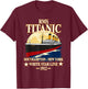 RMS TITANIC White Star Line Cruise Ship 1912 Boys Girls Kids T-Shirt - T-Shirt | Maroon