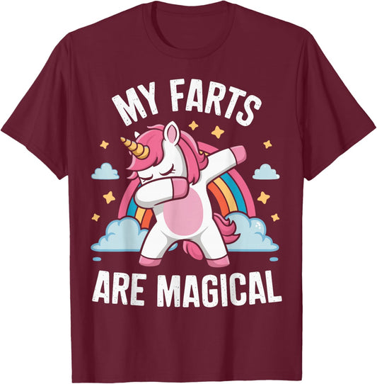 My Farts Are Magical T-Shirt - T-Shirt | Maroon