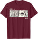 Anime Girl Eyes Panel Manga Aesthetic Design T-Shirt - T-Shirt | Maroon