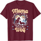 Wolf Lover Mothers Day SteMi Apparel Wolf Pack Wolfgang Wildlife Animal Mama Wolf T-Shirt - T-Shirt | Maroon