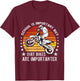 School Is Important But Dirt Bikes Are Importanter Funny T-Shirt - T-Shirt | Maroon