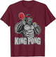 King Pong - Funny Table Tennis Lover Ping Pong Player T-Shirt - T-Shirt | Maroon