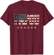 Papou Father's Day American Flag 4th of July Christmas Xmas T-Shirt - T-Shirt | Maroon