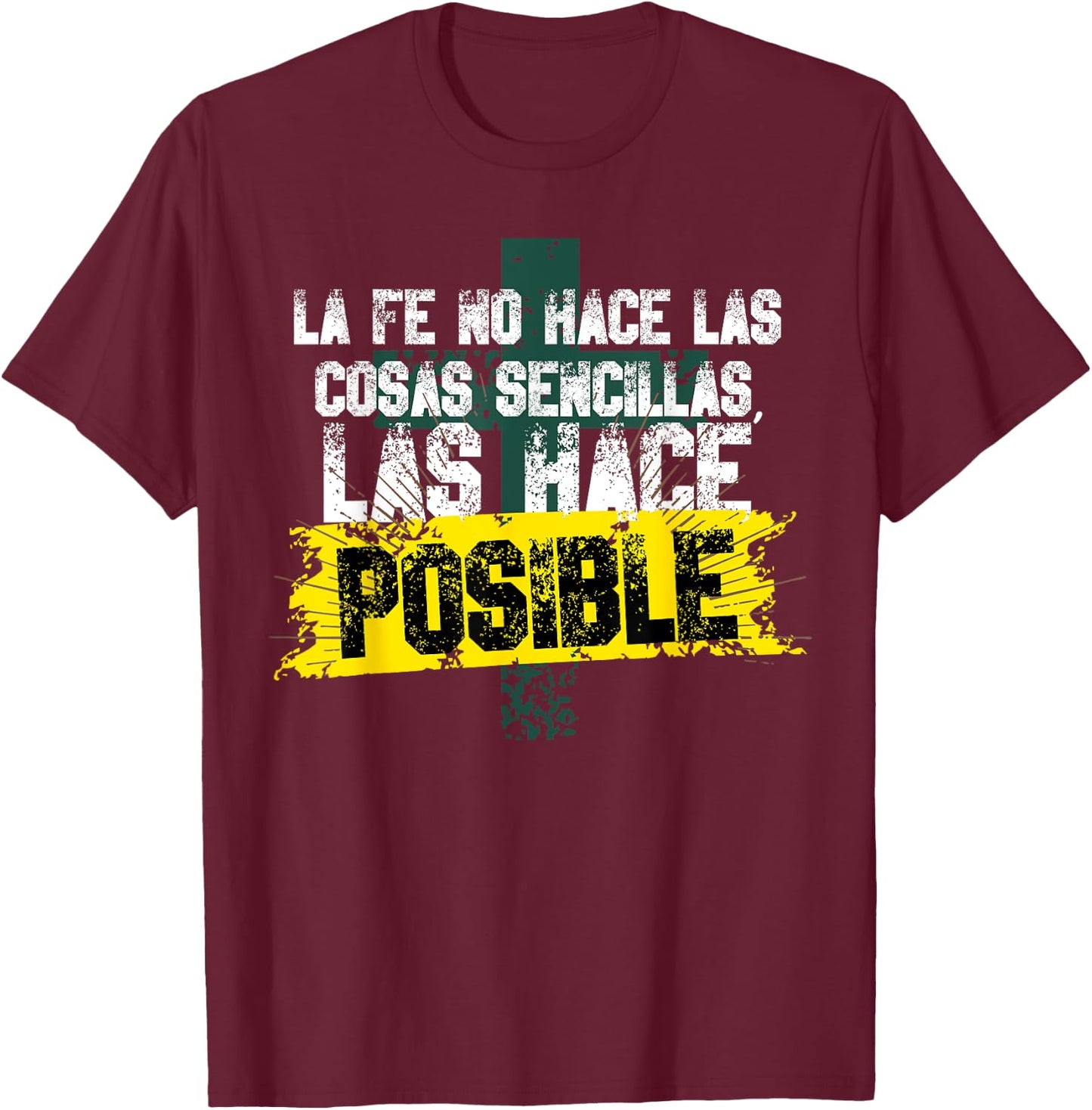 Regalo Cristiano En Espanol Spanish Christian T-Shirt - T-Shirt | Maroon