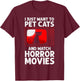 Cute Horror Movie Design Women Horror Movie Lover T-Shirt - T-Shirt | Maroon
