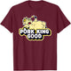 Pork King Good 70's Throwback Pig Logo T-Shirt - T-Shirt | Maroon