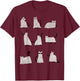 Scary Boo Cute Ghost Cat Kitty Vintage Halloween Costume Women Kids T-Shirt - T-Shirt | Maroon