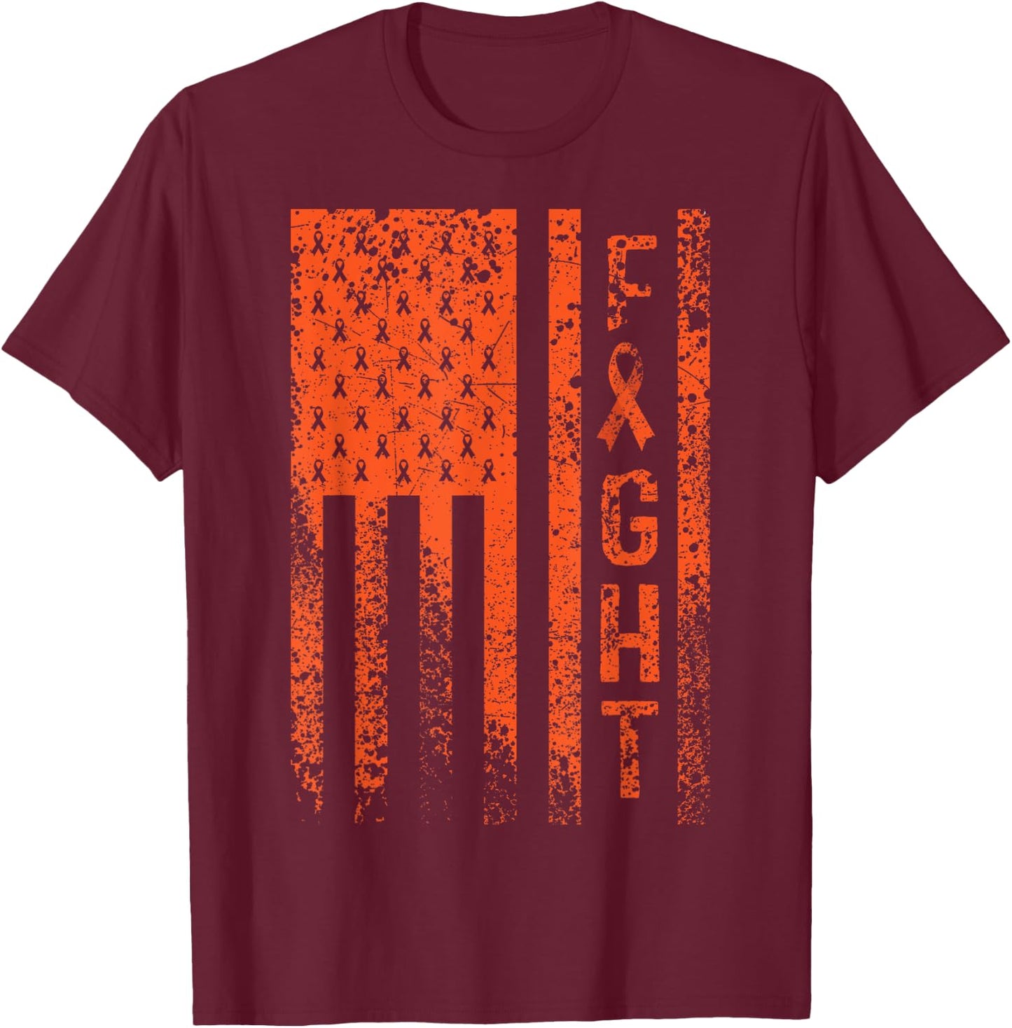 Fight Merkel Cell Carcinoma Awareness T-Shirt - T-Shirt | Maroon