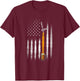 USA Flag Craft Beer Women Men T-Shirt - T-Shirt | Maroon