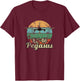 KC-46 Pegasus Vintage Sunset Air Refueling Airplane T-Shirt - T-Shirt | Maroon