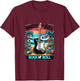 Raised On 80's Rock N Roll - Rock Band - Hair Band T-Shirt - T-Shirt | Maroon