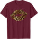 Leopard Lips Trendy Kiss Mouth Women Cheetah Animal Print T-Shirt - T-Shirt | Maroon