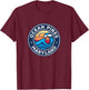 Ocean Pines Maryland MD Vintage Nautical Waves Design T-Shirt - T-Shirt | Maroon