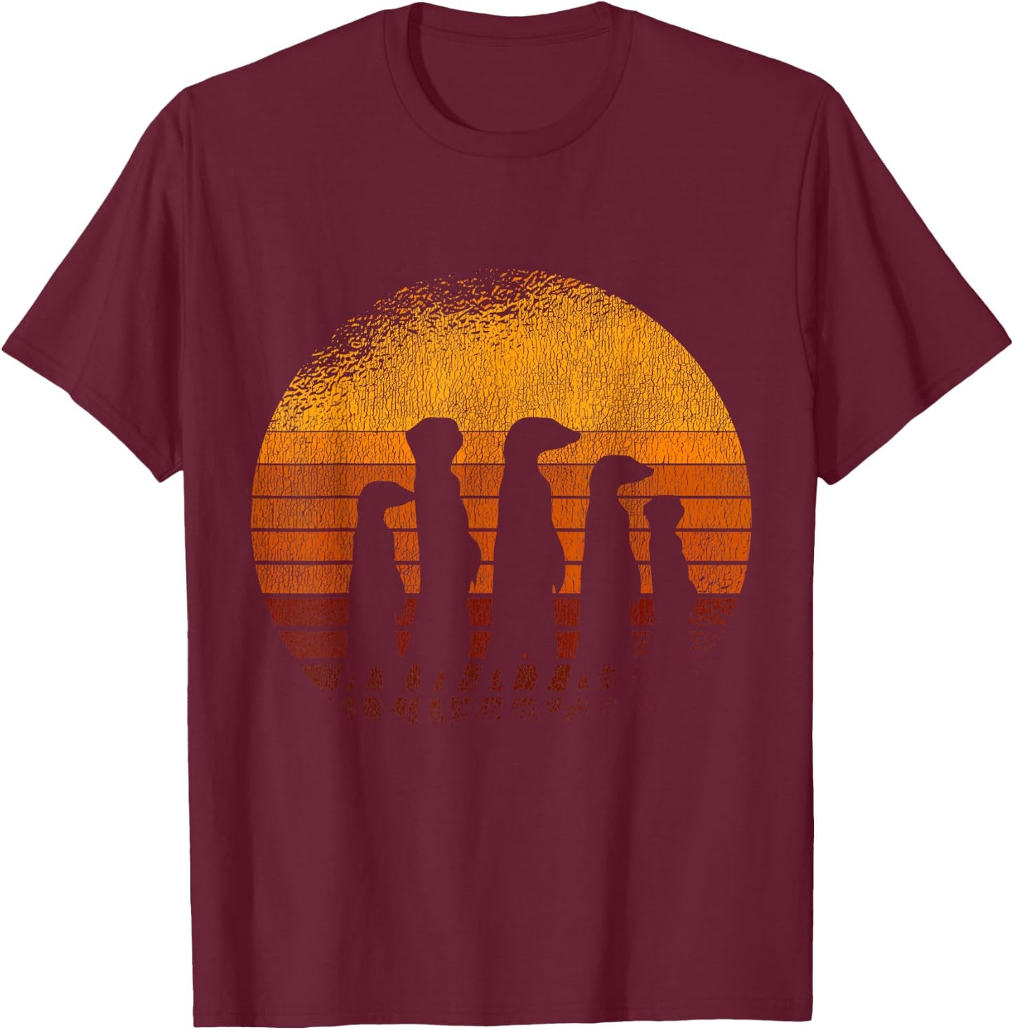 Meerkat Squad Meerkat T-Shirt - T-Shirt | Maroon