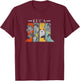 Disney Pixar Luca Character Panels V1 T-Shirt - T-Shirt | Maroon