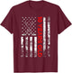 10 Year Old Shirt 10th Birthday USA Flag Hockey Shirt Kids Men T-Shirt - T-Shirt | Maroon