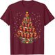 Funny Seahorses Lover Xmas Gift Seahorse Christmas Tree T-Shirt - T-Shirt | Maroon