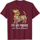 Dachshund I've Got Friends In Low Places Floral Dachshund T-Shirt - T-Shirt | Maroon