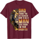 Dad Thank You For Teaching Me How To Be A Man T-Shirt - T-Shirt | Maroon